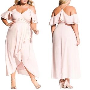 CITY CHIC Ballet Pink Maxi Miss Jessica Dress﻿